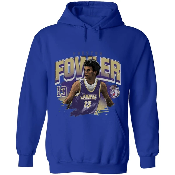 Jmu James Madison University Athletics Preston Fowler Ncaa Hoodie - Image 7