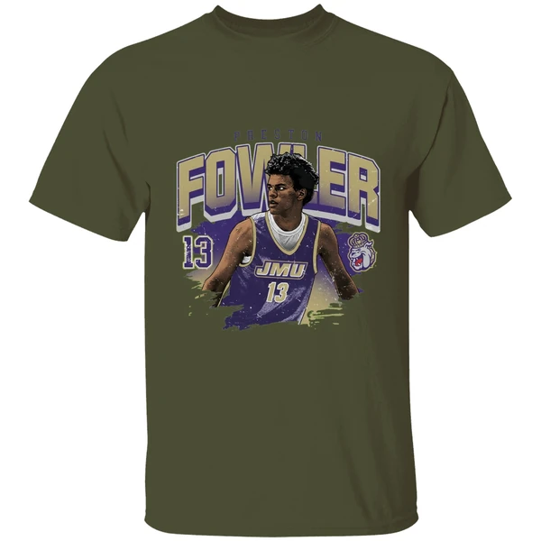 Jmu James Madison University Athletics Preston Fowler Ncaa Shirt - Image 3