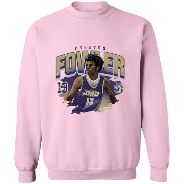 Jmu James Madison University Athletics Preston Fowler Ncaa Sweashirt - Image 5