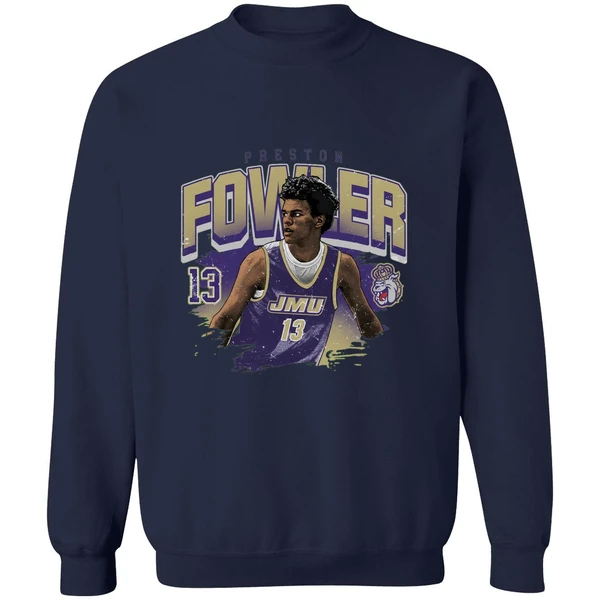 Jmu James Madison University Athletics Preston Fowler Ncaa Sweashirt - Image 6