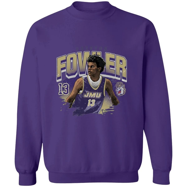 Jmu James Madison University Athletics Preston Fowler Ncaa Sweashirt - Image 7