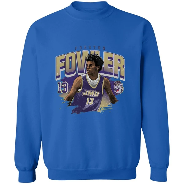 Jmu James Madison University Athletics Preston Fowler Ncaa Sweashirt - Image 8