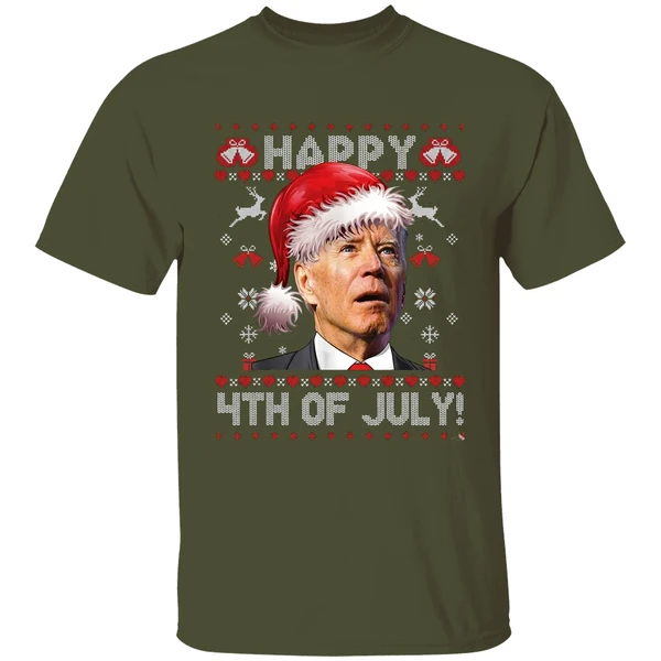 joe b den happy 4th of july christmas shirt militarygreen