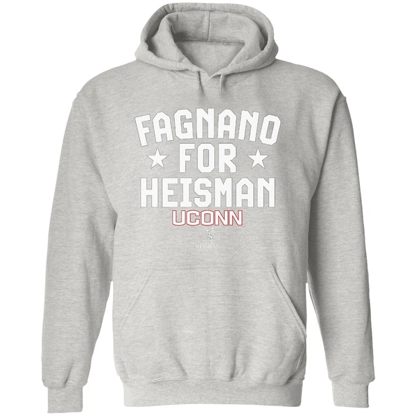 Joe Fagnano For Heisman Uconn Huskies Football Hoodie - Image 9
