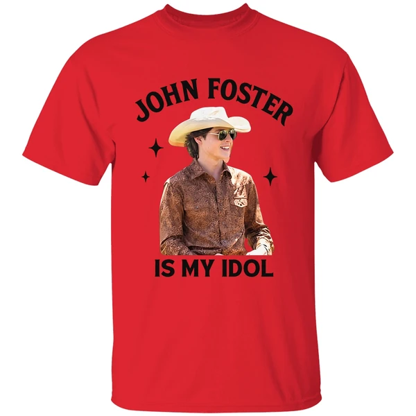 john foster is my idol shirt red