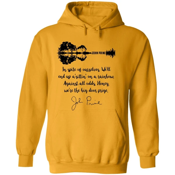 John Prine In Spite Of Ourselves Guitar Signature Hoodie