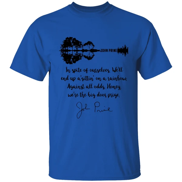 john prine in spite of ourselves guitar signature shirt royalblue