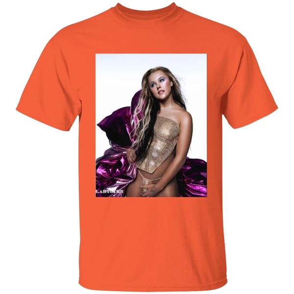 jojo siwa ladygunn magazine shirt orange