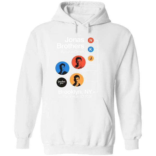 Jonas Brothers Barclays Center N K J Greetings From Brooklyn Ny Hoodie - Image 8