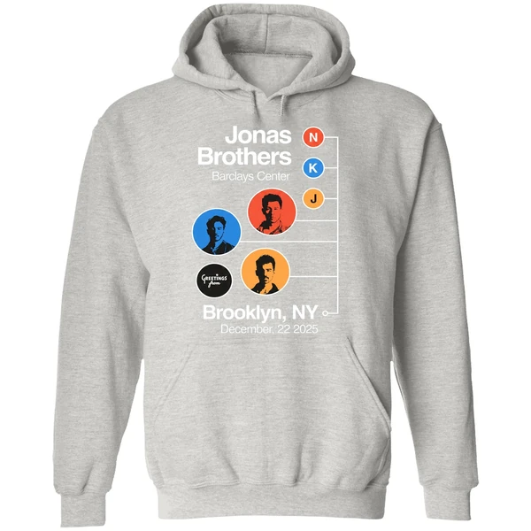 Jonas Brothers Barclays Center N K J Greetings From Brooklyn Ny Hoodie - Image 9