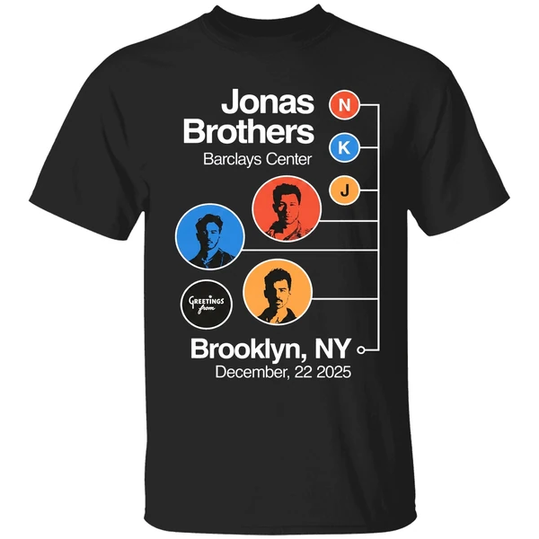 Jonas Brothers Barclays Center N K J Greetings From Brooklyn Ny Shirt