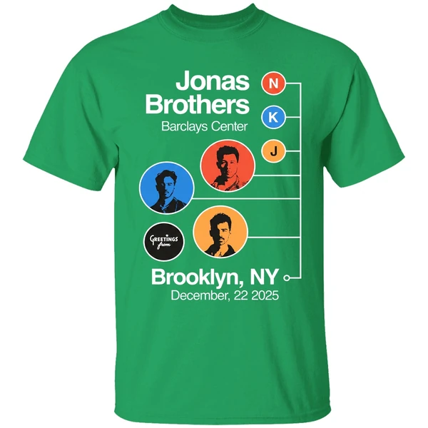 Jonas Brothers Barclays Center N K J Greetings From Brooklyn Ny Shirt - Image 2