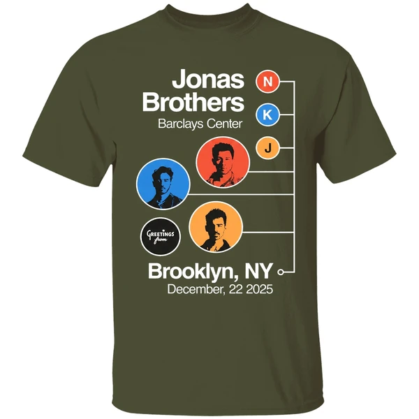 Jonas Brothers Barclays Center N K J Greetings From Brooklyn Ny Shirt - Image 4