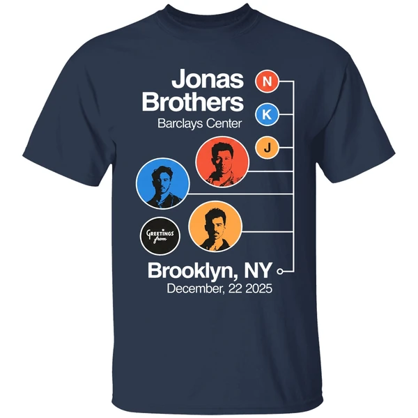 Jonas Brothers Barclays Center N K J Greetings From Brooklyn Ny Shirt - Image 5