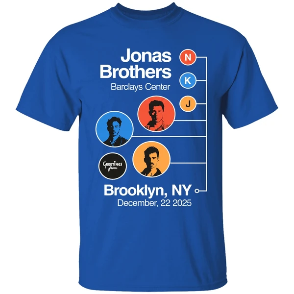 Jonas Brothers Barclays Center N K J Greetings From Brooklyn Ny Shirt - Image 8