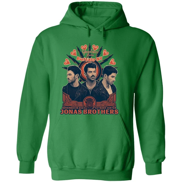 Jonas Brothers Greetings From Your Hometown Buffalo Ny Two Sided Hoodie - Image 2