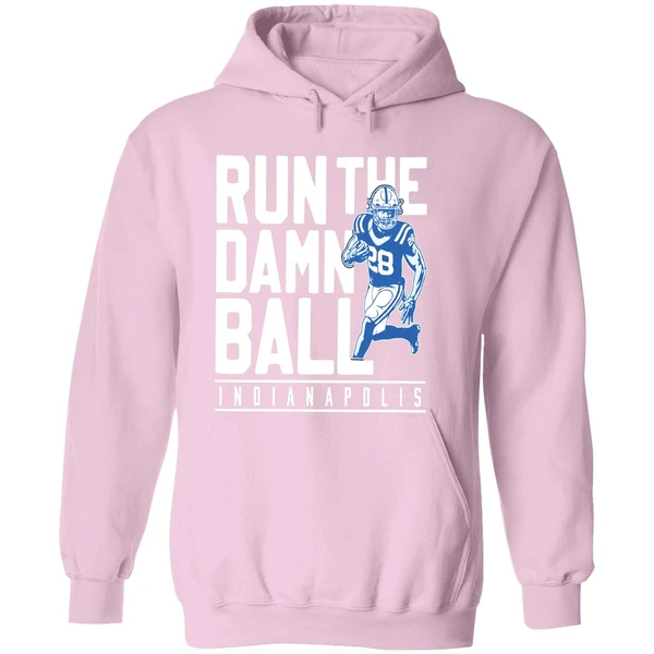 Jonathan Taylor Run The Damn Ball 25 Indianapolis Colts Hoodie - Image 5