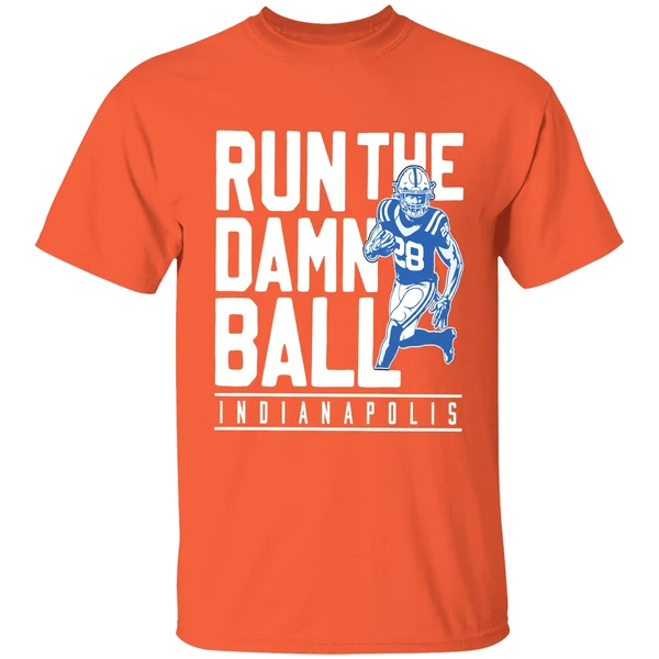 Jonathan Taylor Run The Damn Ball 25 Indianapolis Colts Shirt - Image 6