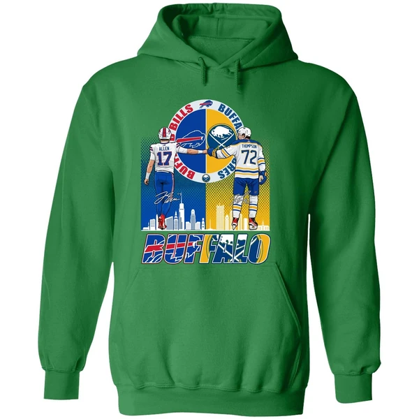 Josh Allen And Tage Thompson Buffalo 2026 Hoodie - Image 2