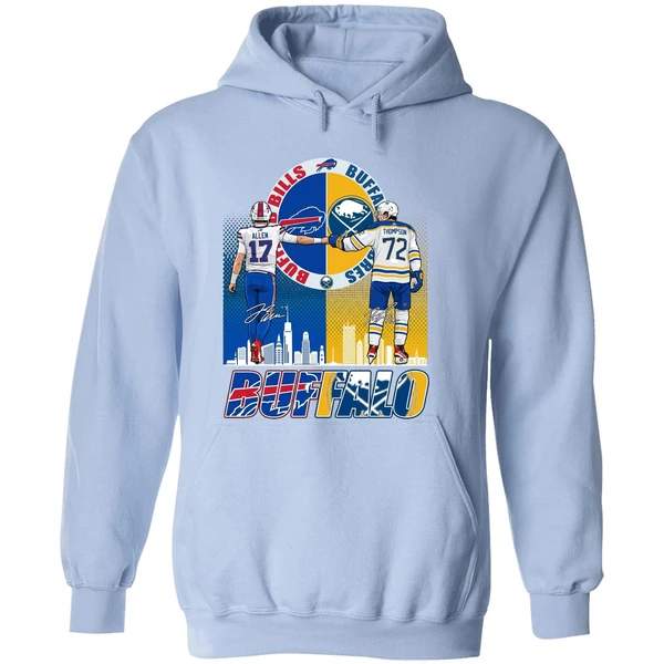 Josh Allen And Tage Thompson Buffalo 2026 Hoodie - Image 4