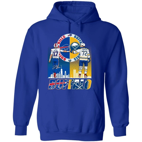 Josh Allen And Tage Thompson Buffalo 2026 Hoodie - Image 7