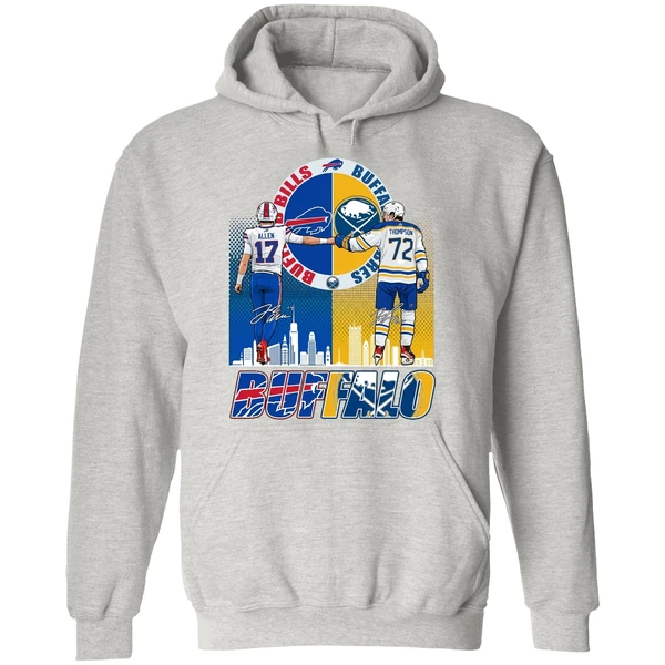 Josh Allen And Tage Thompson Buffalo 2026 Hoodie - Image 9