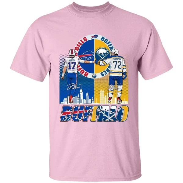 josh allen and tage thompson buffalo 2026 shirt lightpink