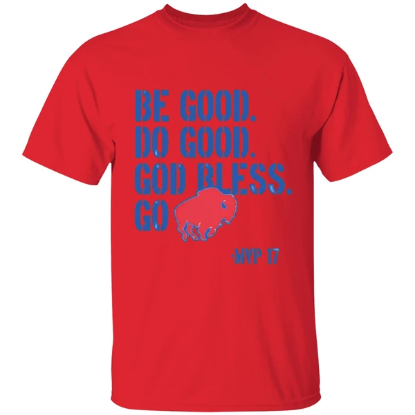 josh allen be good do good go bills shirt red