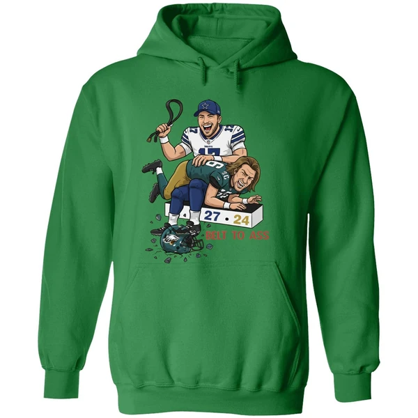 Josh Allen Belt To Ass Trevor Lawrence 27 24 Hoodie - Image 2
