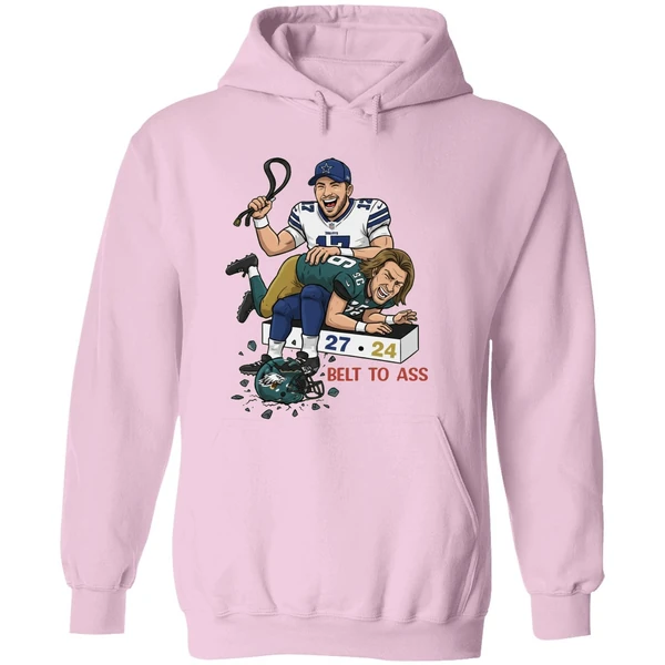 Josh Allen Belt To Ass Trevor Lawrence 27 24 Hoodie - Image 5
