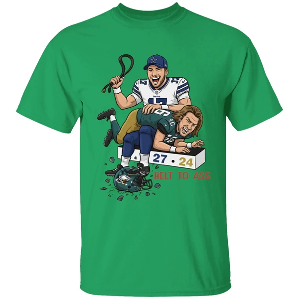 Josh Allen Belt To Ass Trevor Lawrence 27 24 Shirt - Image 2