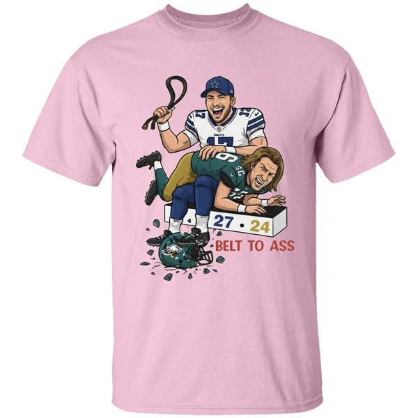 Josh Allen Belt To Ass Trevor Lawrence 27 24 Shirt - Image 3