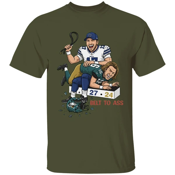 josh allen belt to ass trevor lawrence 27 24 shirt militarygreen