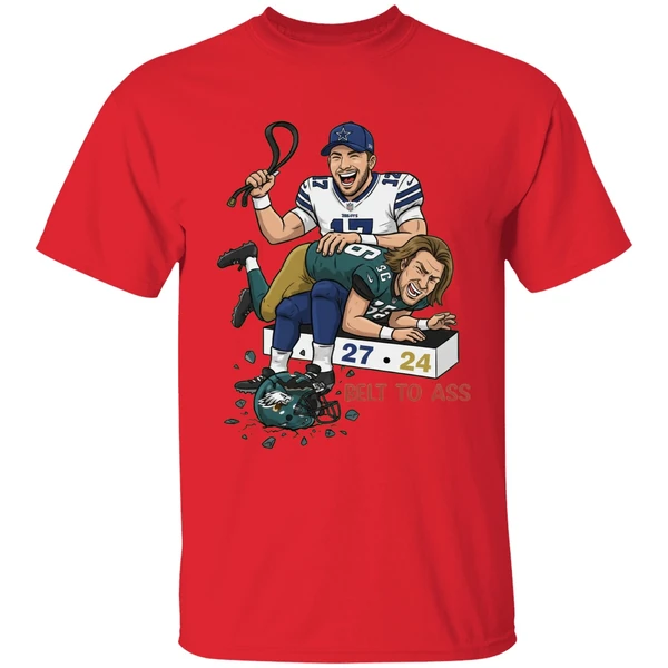 Josh Allen Belt To Ass Trevor Lawrence 27 24 Shirt - Image 7