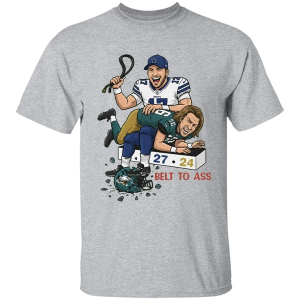 Josh Allen Belt To Ass Trevor Lawrence 27 24 Shirt - Image 9