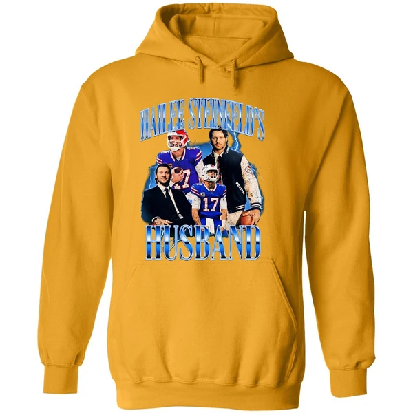 Josh Allen Buffalo Bills Hailee Steinfelds Husband Vintage Hoodie