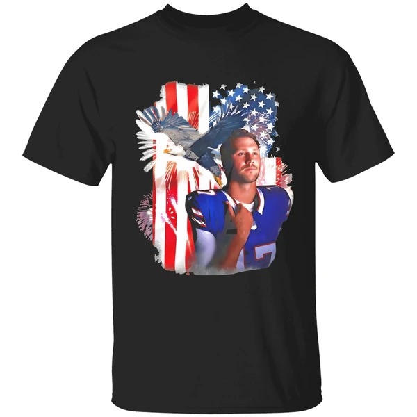 Josh Allen Buffalo Bills Usa Flag 4th Of July Shirt