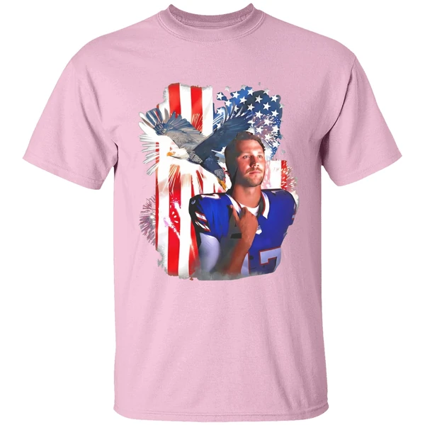 Josh Allen Buffalo Bills Usa Flag 4th Of July Shirt - Image 3