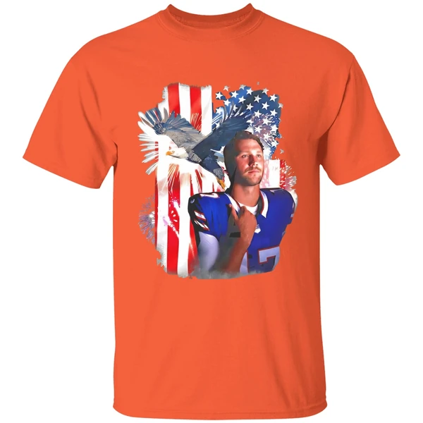 Josh Allen Buffalo Bills Usa Flag 4th Of July Shirt - Image 6