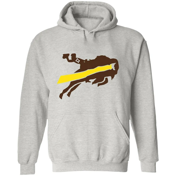 Josh Allen Buffalo Bills Wyoming Logo Hoodie - Image 9