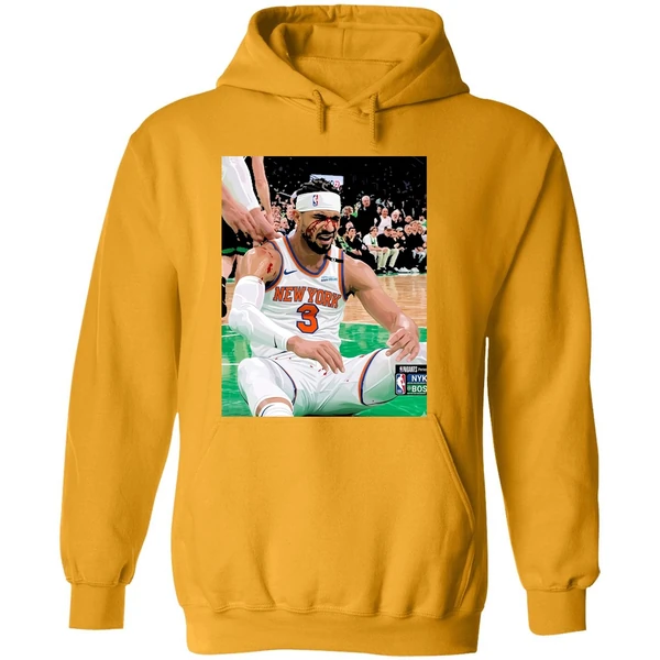 Josh Hart After Getting Elbowed In The Face Blood New York Knicks Vs Boston Celtics Hoodie