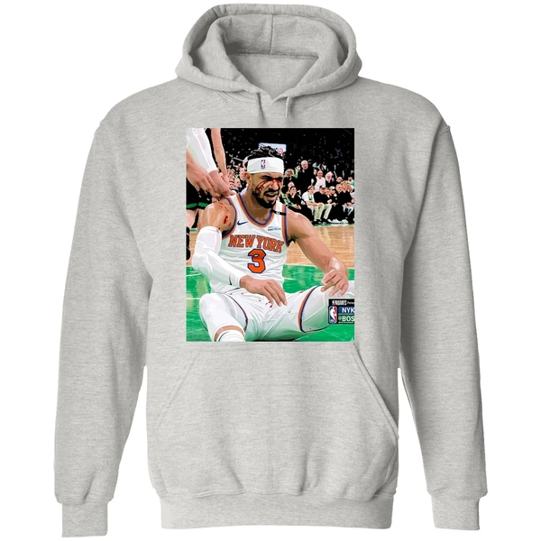 Josh Hart After Getting Elbowed In The Face Blood New York Knicks Vs Boston Celtics Hoodie - Image 9