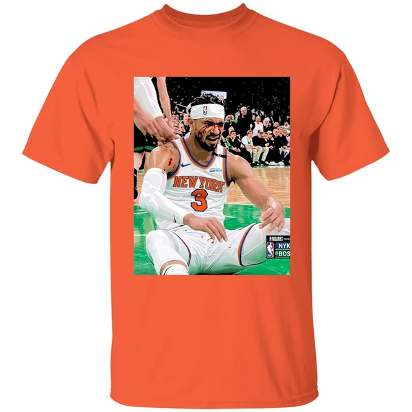 Josh Hart After Getting Elbowed In The Face Blood New York Knicks Vs Boston Celtics Shirt - Image 6