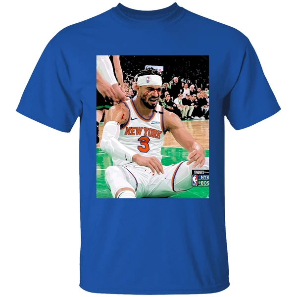 Josh Hart After Getting Elbowed In The Face Blood New York Knicks Vs Boston Celtics Shirt - Image 8