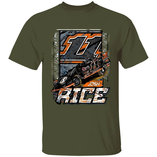 josh rice 11 high speed racing shirt militarygreen