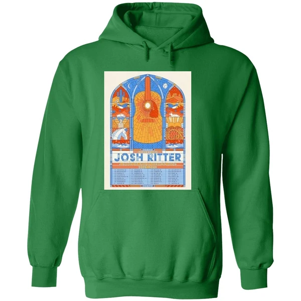 Josh Ritter 2026 A Book Of Gold Thrown Open Tour Poster Hoodie - Image 2