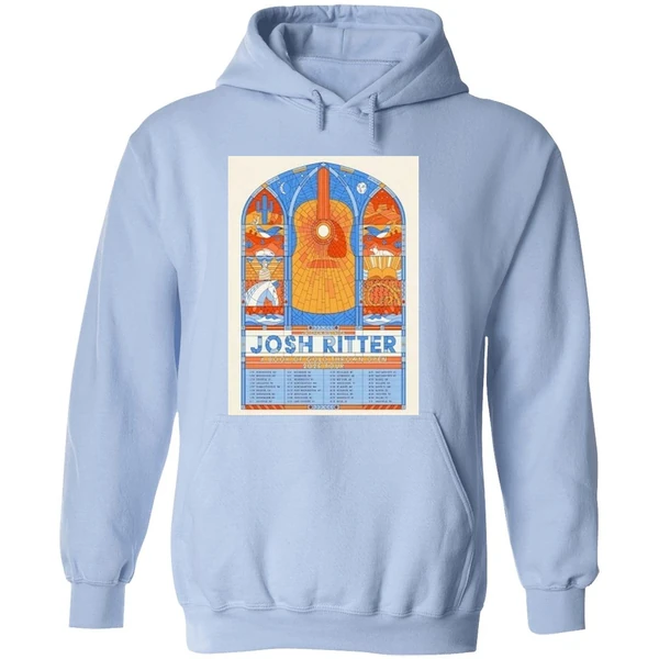 Josh Ritter 2026 A Book Of Gold Thrown Open Tour Poster Hoodie - Image 4