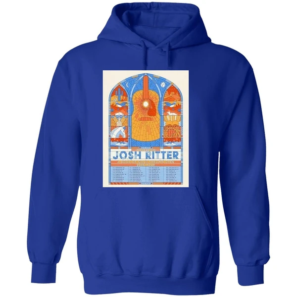 Josh Ritter 2026 A Book Of Gold Thrown Open Tour Poster Hoodie - Image 7