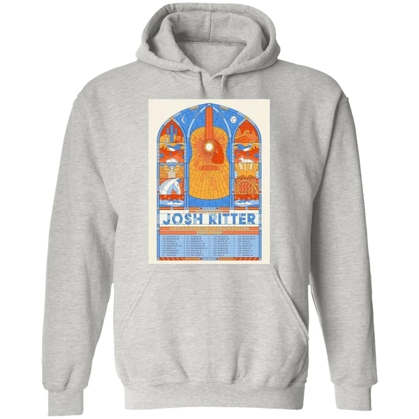 Josh Ritter 2026 A Book Of Gold Thrown Open Tour Poster Hoodie - Image 9