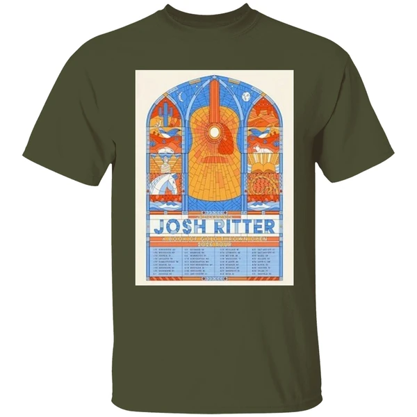 Josh Ritter 2026 A Book Of Gold Thrown Open Tour Poster Shirt - Image 3